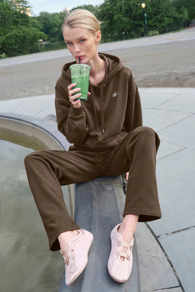 Alo Yoga Women's Accolade Hoodie - Espresso