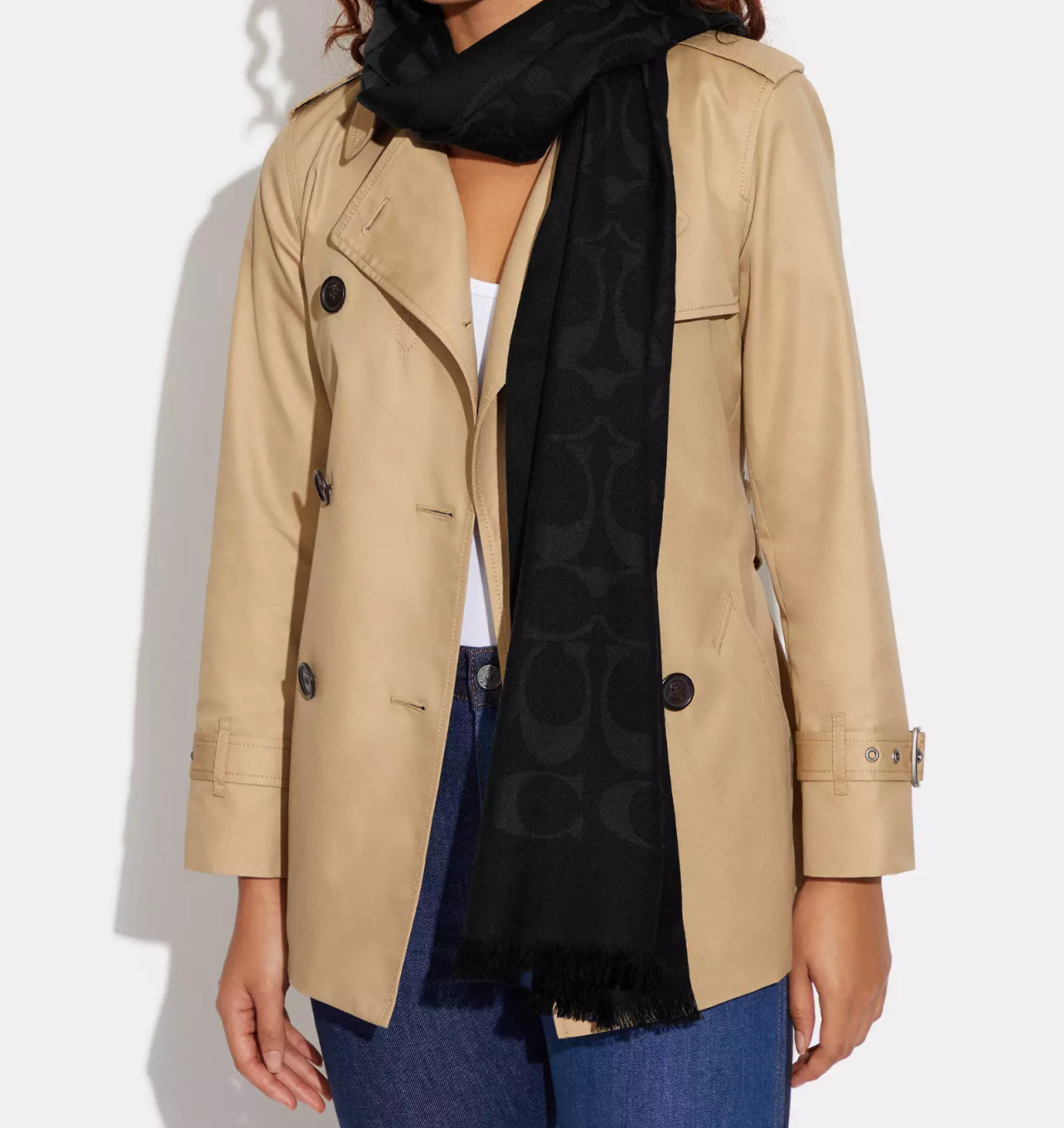 Coach  Signature Wrap - Black - HEMEN TESLİMDE