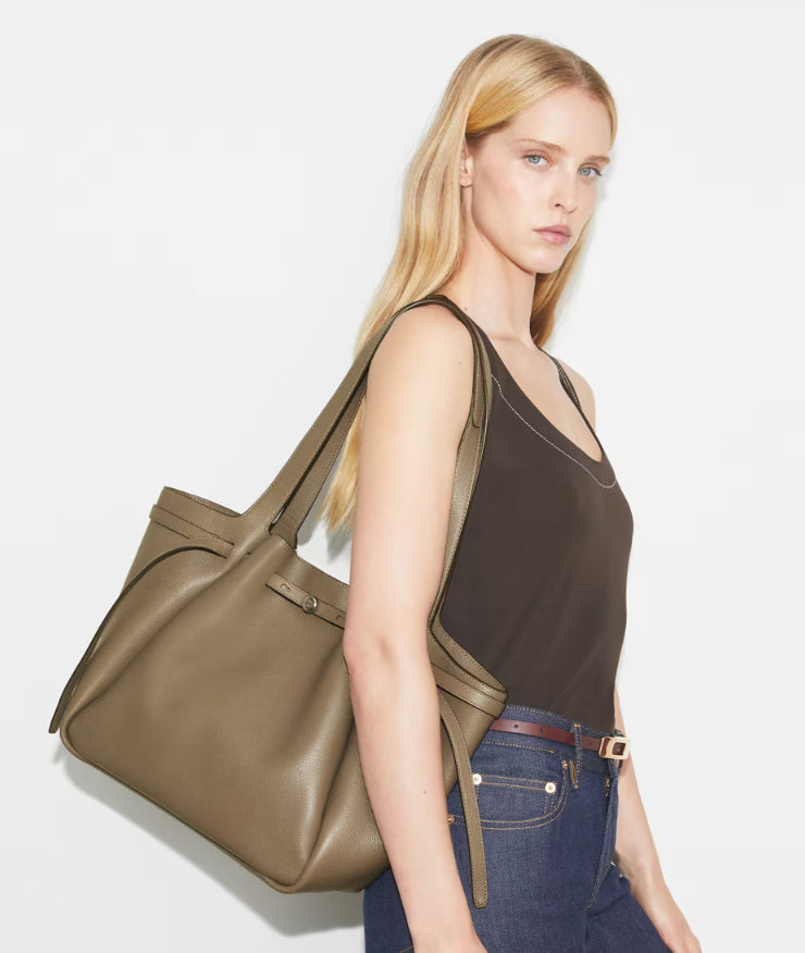 TORY BURCH ROMY TOTE - WILD MUSHROOM