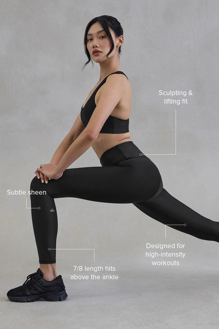 Alo Yoga 7/8 High-Waist Airlift Legging-Black