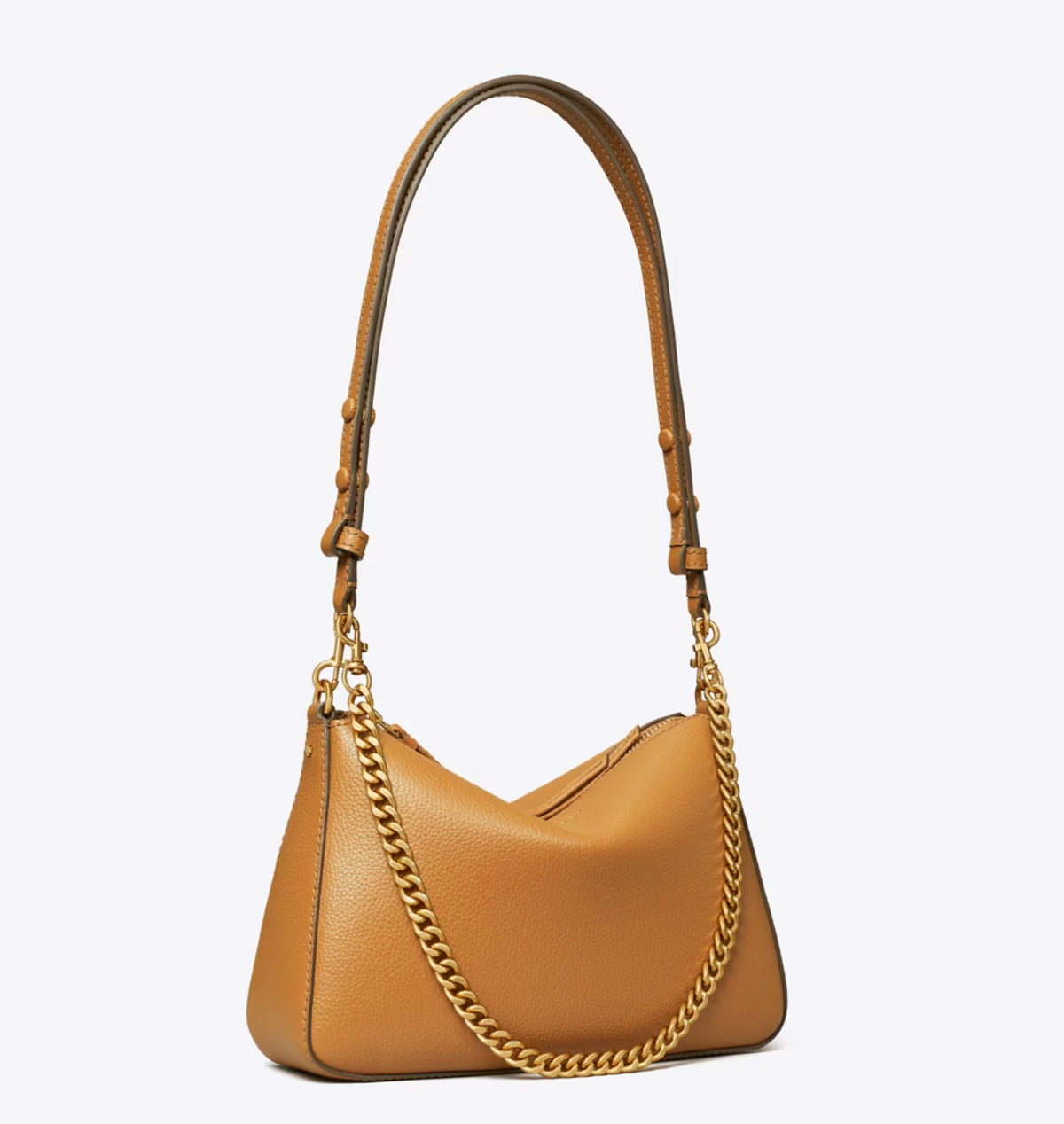 TORY BURCH SMALL PERRY SHOULDER BAG - AUTUMN BROWN- SEZON
