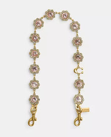 Coach Short Jewelry Chain Strap Brass/Yellow Multi