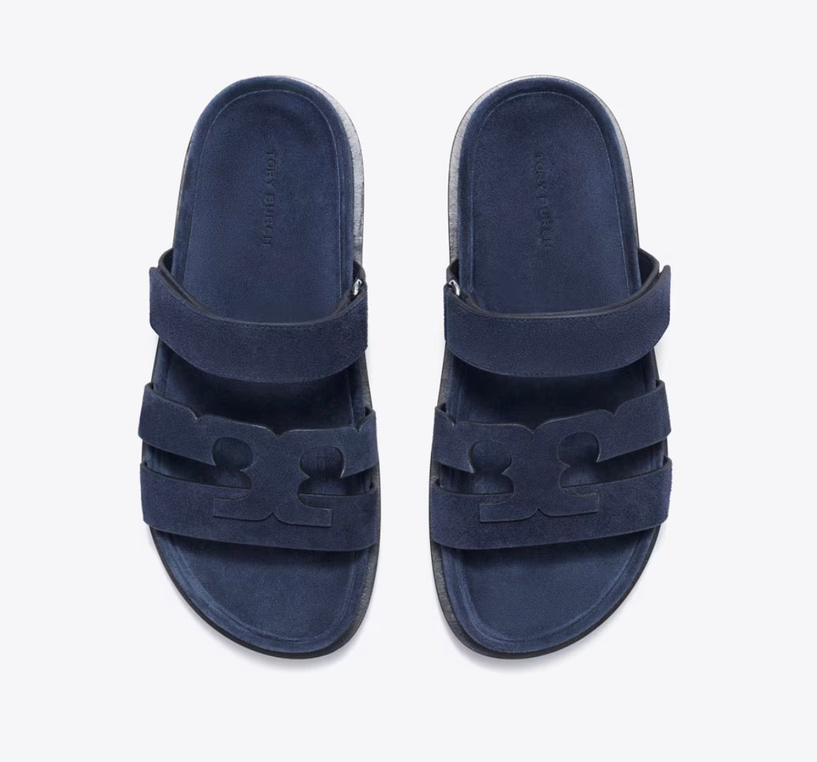 TORY BURCH INES SPORT SLIDE  - new navy