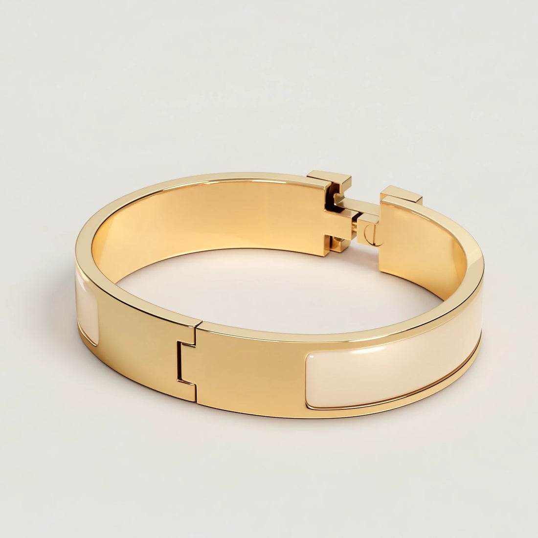 Hermes Clic H Bracelet Crème