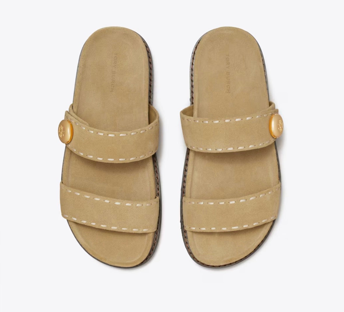 TORY BURCH ROMY SPORT SLIDE  -  butterscotch