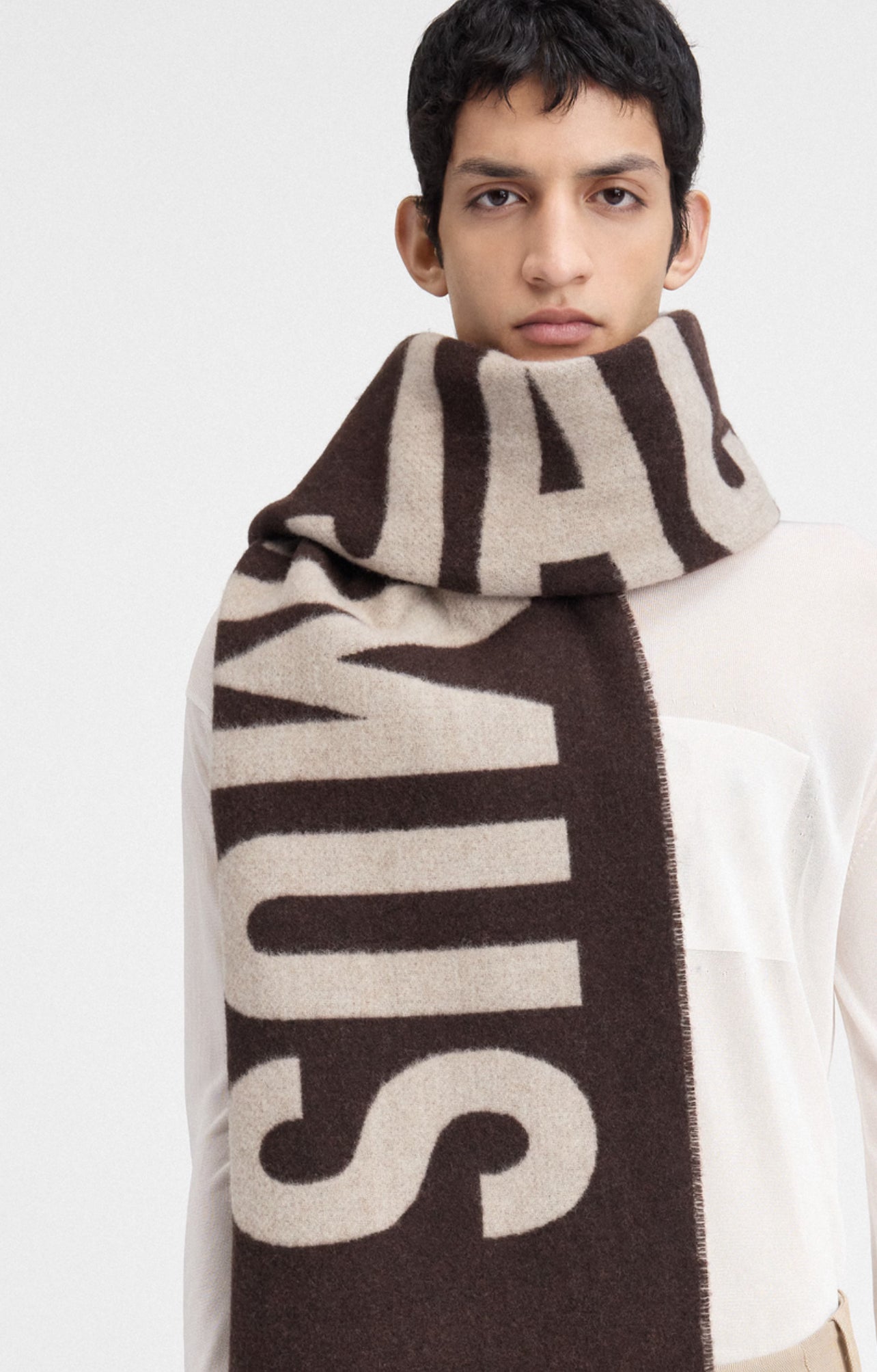 Jacquemus  -  The Jacquemus scarf  - Multi Brown