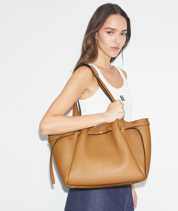 TORY BURCH ROMY TOTE - TIRAMISU