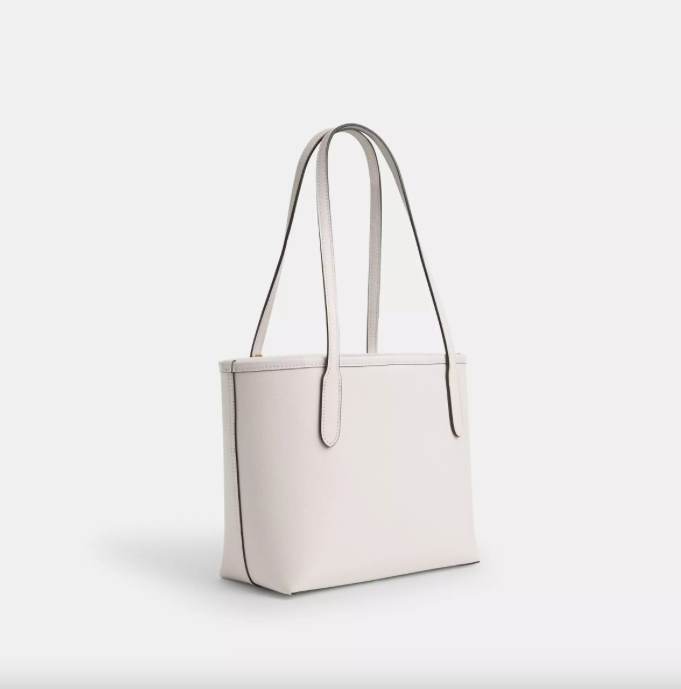 Coach Small City Tote Kadın Çanta Gold/Chalk