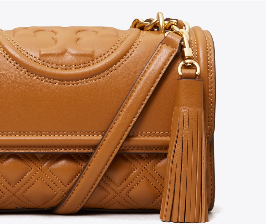 TORY BURCH SMALL FLEMING CONVERTIBLE SHOULDER BAG -  KOBICHA