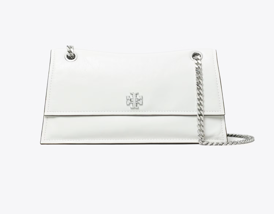 TORY BURCH KIRA TURNLOCK SHOULDER BAG-Bianco
