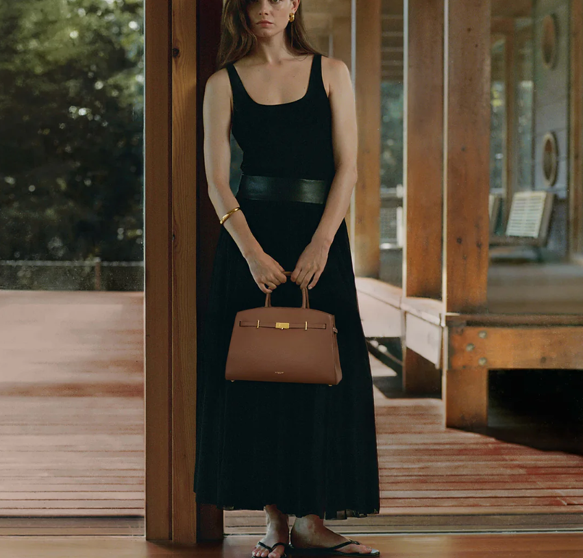 DeMellier The Midi Hudson-Tan Small Grain