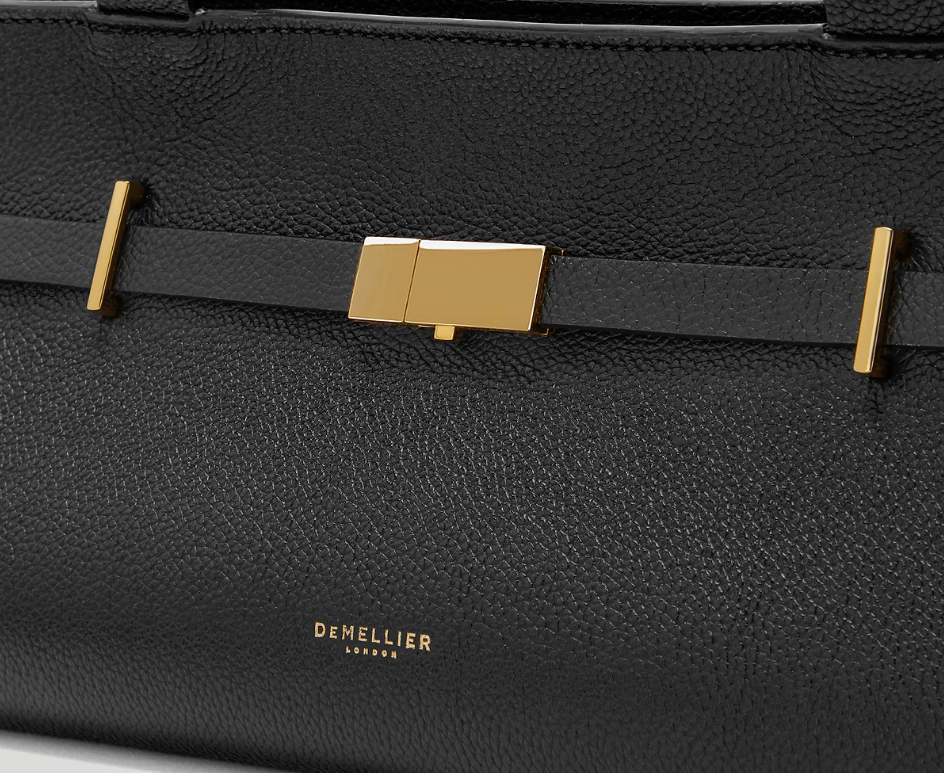 DeMellier The New York Shoulder-Black Small Grain