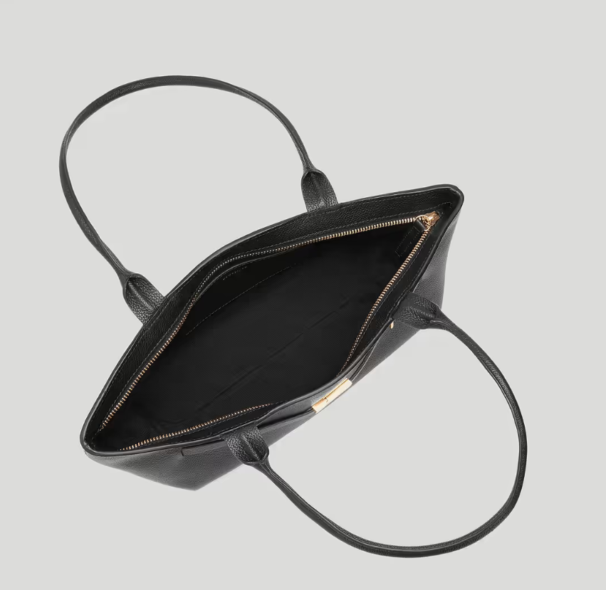 DeMellier The New York Shoulder-Black Small Grain
