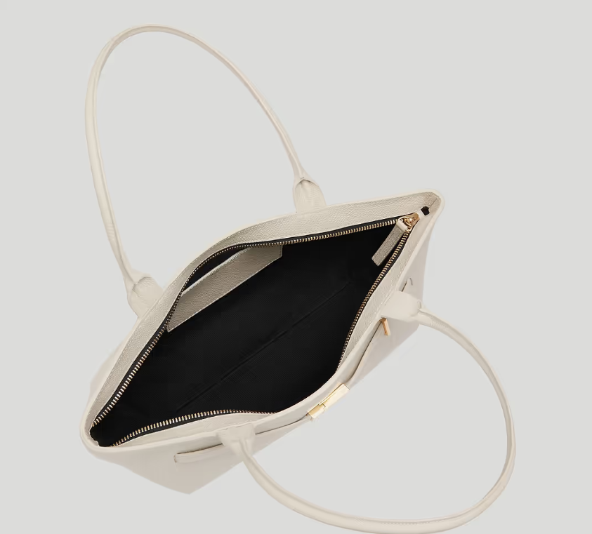 DeMellier The New York Shoulder-Off-White Small Grain