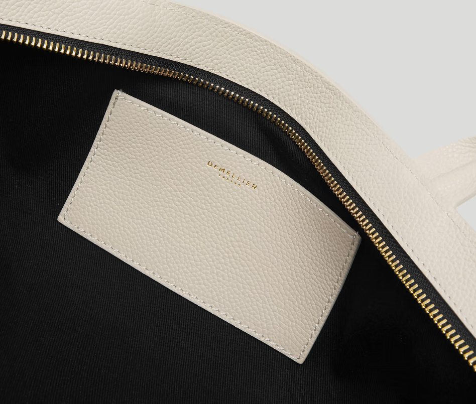 DeMellier The New York Shoulder-Off-White Small Grain