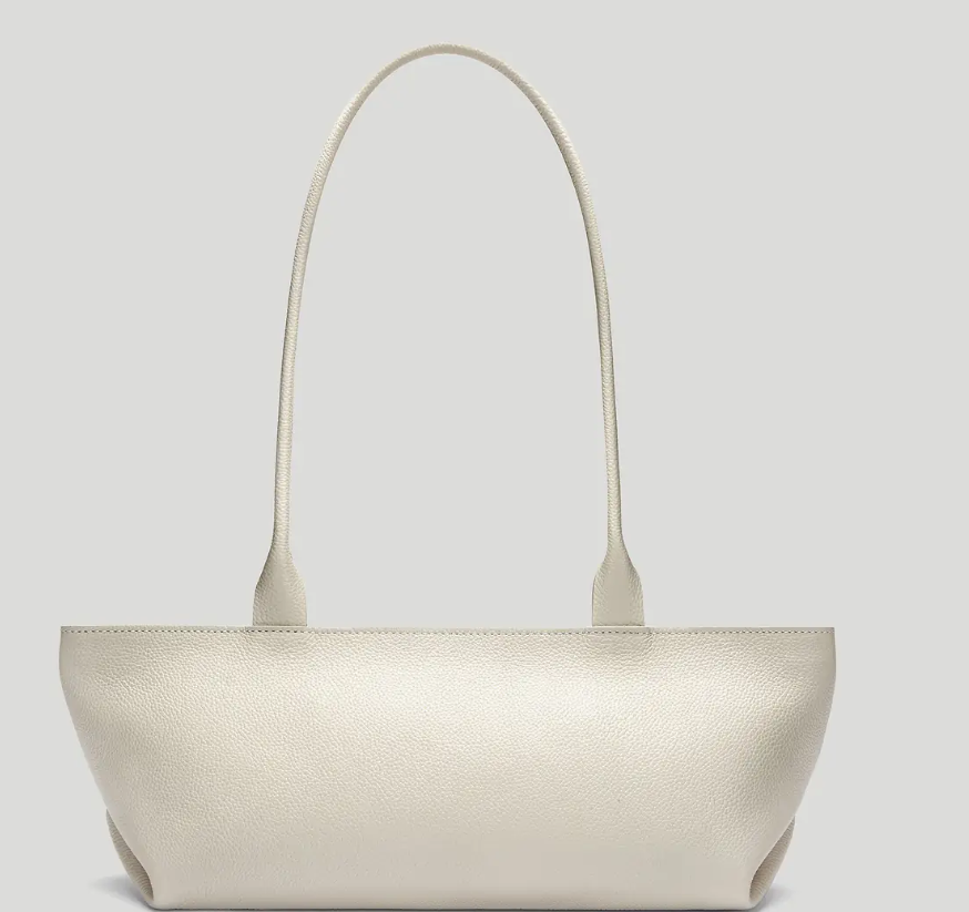 DeMellier The New York Shoulder-Off-White Small Grain