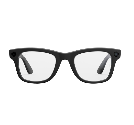 Ray-Ban | Meta Wayfarer (Gen 2) Glasses with AI, Photo, Video, Audio & Messaging - Matte Black/Clear