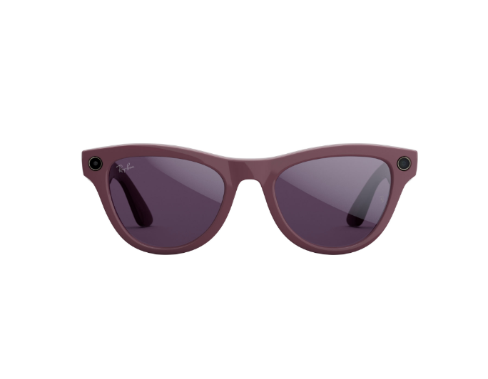 Ray-Ban | Meta Wayfarer (Gen 2) Glasses with AI, Photo, Video, Audio & Messaging - Shiny Mystic Violet/Transitions Amethyst