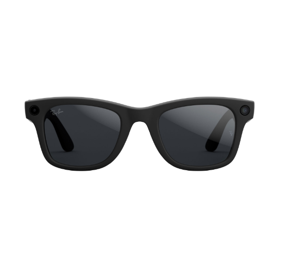 Ray-Ban | Meta Wayfarer (Gen 2) Glasses with AI, Photo, Video, Audio & Messaging - Matte Black/Transitions Grey