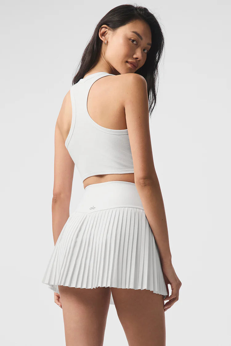 Alo Yoga Aspire Tank  -  White/Black Hemen Teslimde