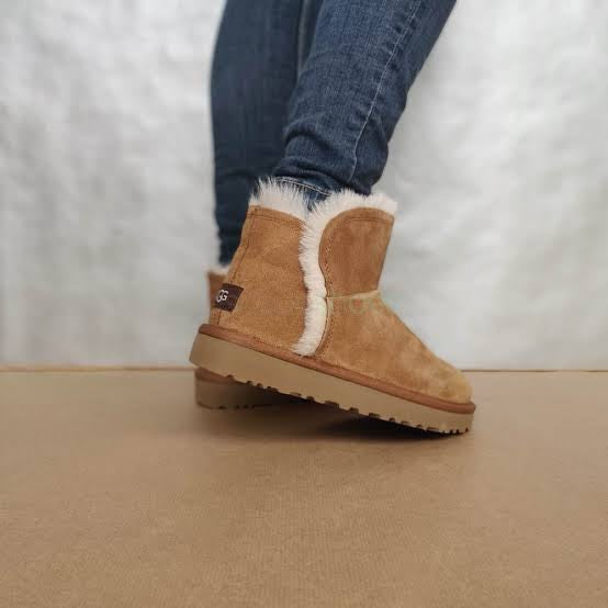 Ugg Fluff Classic Mini Chestnut Kadın Bot