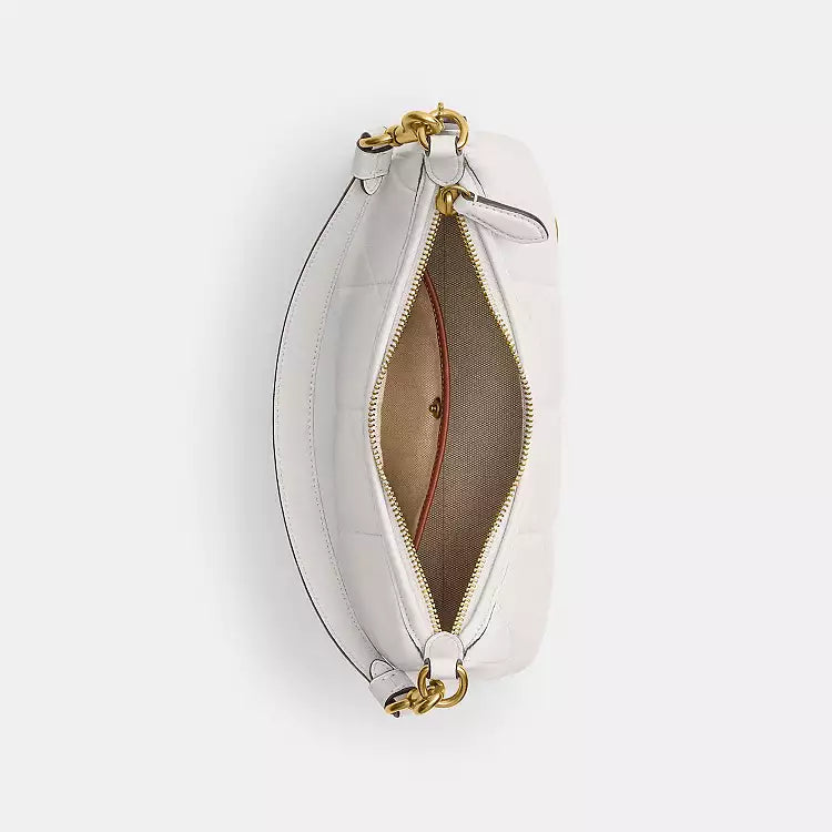 Coach Juliet Shoulder Bag 25 With Quilting -Brass/Chalk - Hemen Teslimde
