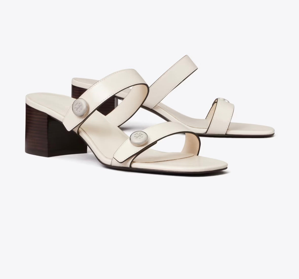 TORY BURCH ROMY CITY SANDAL  -  light cream