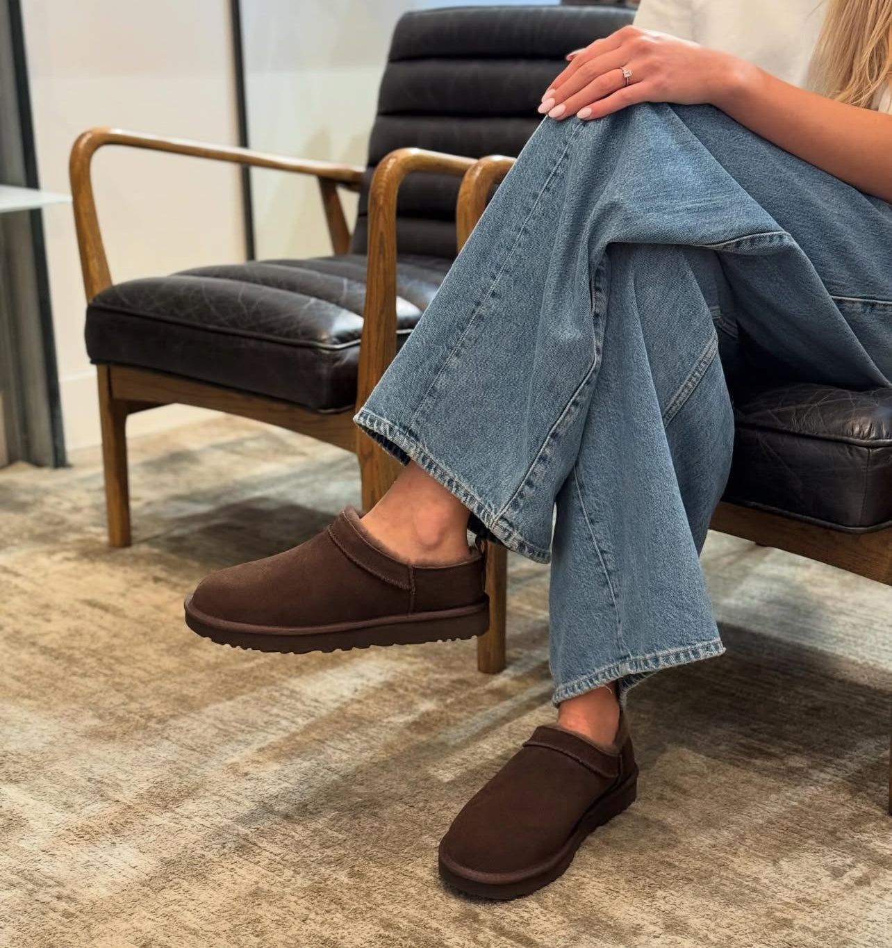 Ugg Women's Classic Micro Color- Dusted Cocoa - Hemen Teslimde