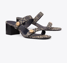 TORY BURCH ROMY CITY SANDAL  -  t mono perfect navy