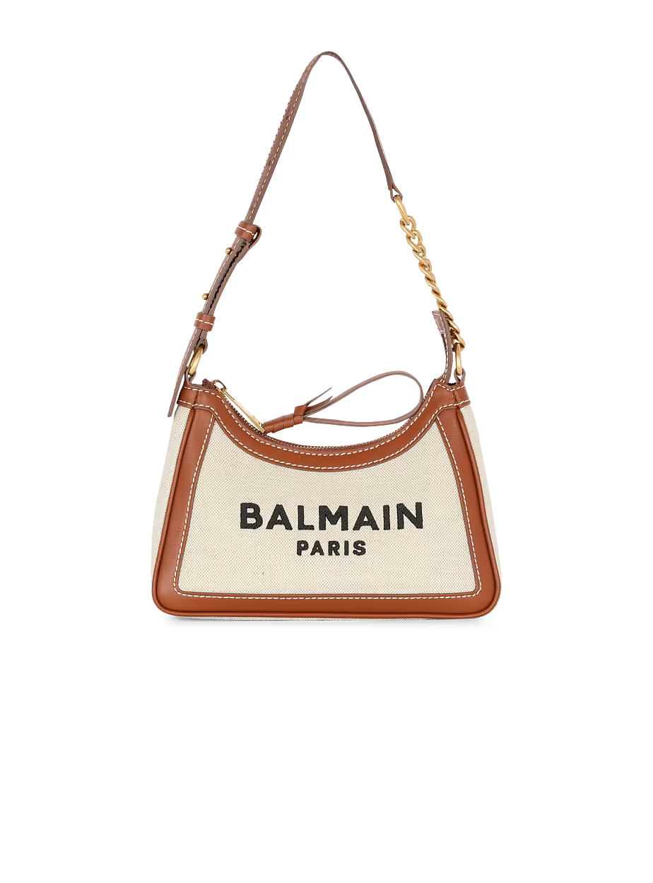 Balmain Women's B-Army Elegant Shoulder Bag Beige