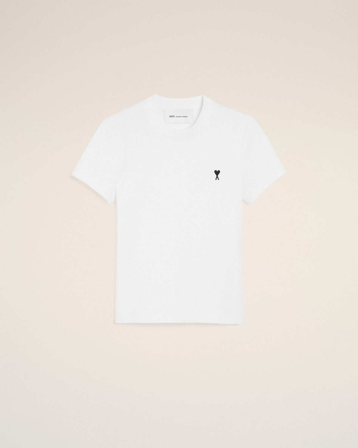 Ami Paris White cotton t-shirt with Ami de Coeur  -  WHITE