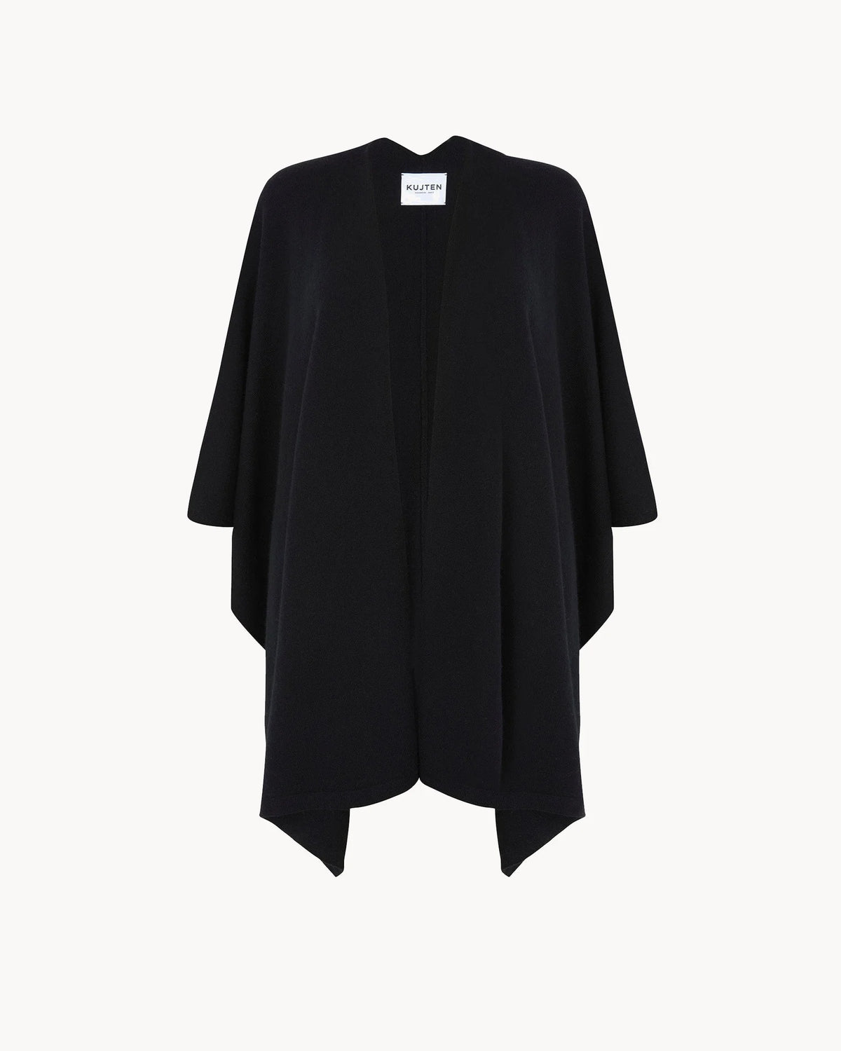 Kujten  -  Cape Aviva Women Cashmere Cape, 2-threads  -  Black