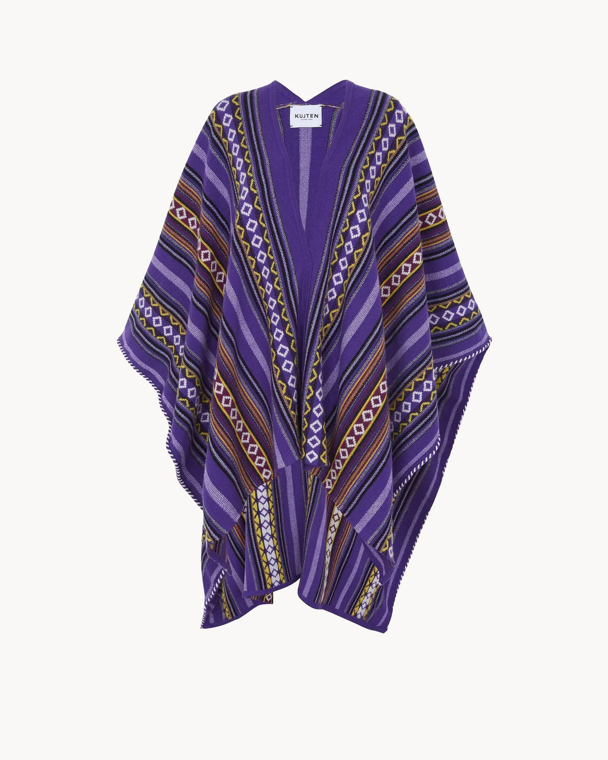 Kujten  -  Cape Lambok Cashmere Cape, 4-threads  -   Deep Purple