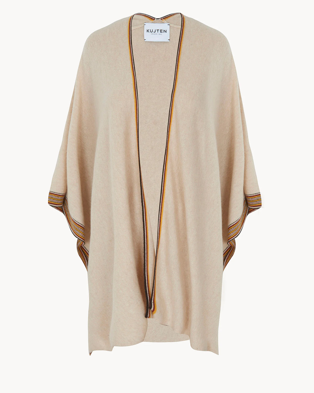 Kujten -  Poncho Bayi Multicor Cashmere Poncho   -  Organic