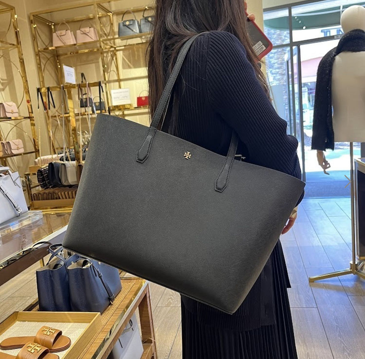 Tory Burch Blake Saffiano Tote Kadın Deri Çanta