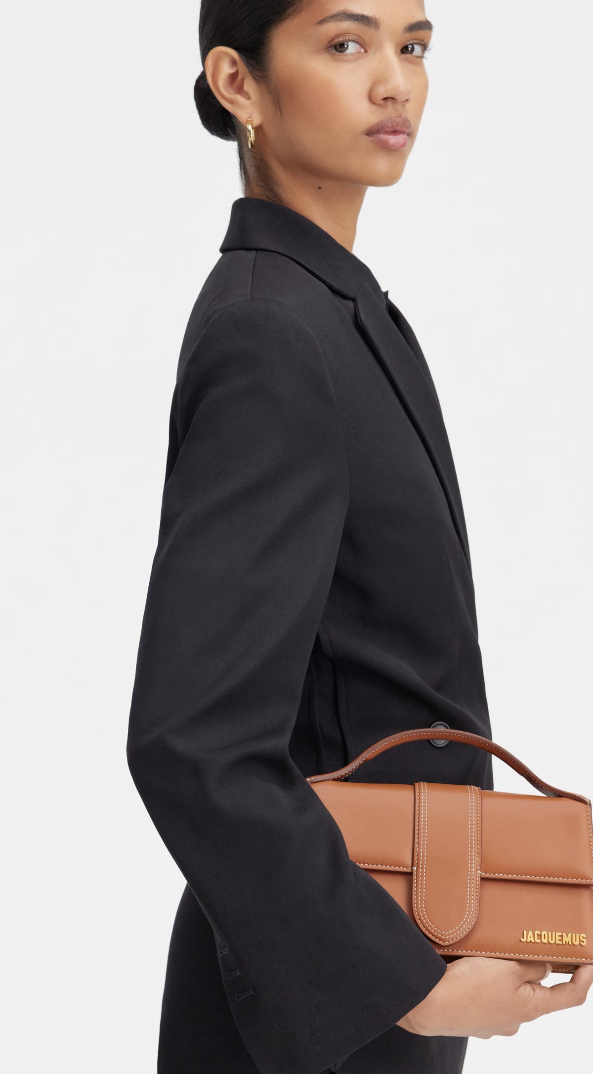 Jacquemus Light Brown Large Bambino Bag