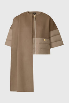 Mackage GILLIAN wool jacket-Ruffle Brown