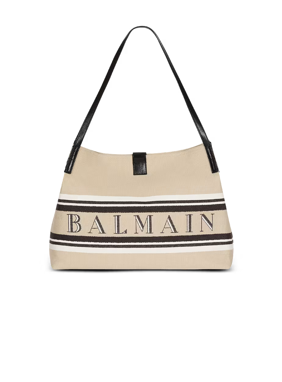 Balmain Women's Medium Release Shopper Bag Beige