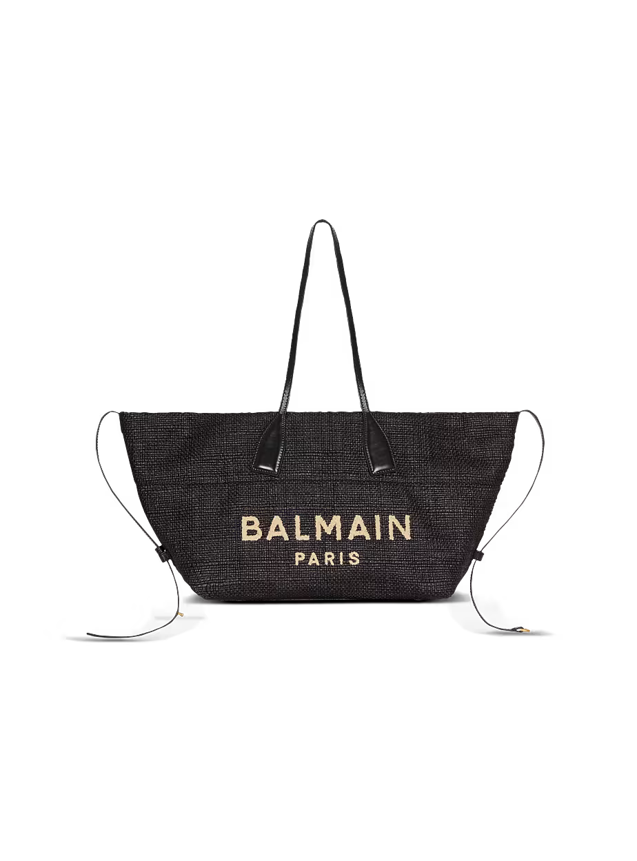 Balmain Women's Track Tote Bag  -  Black