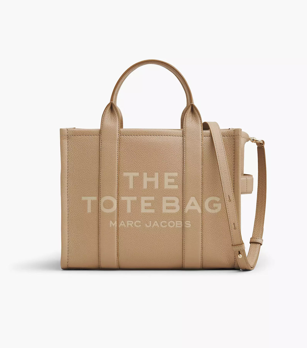 Marc Jacobs The Leather Medium Tote Bag - Camel