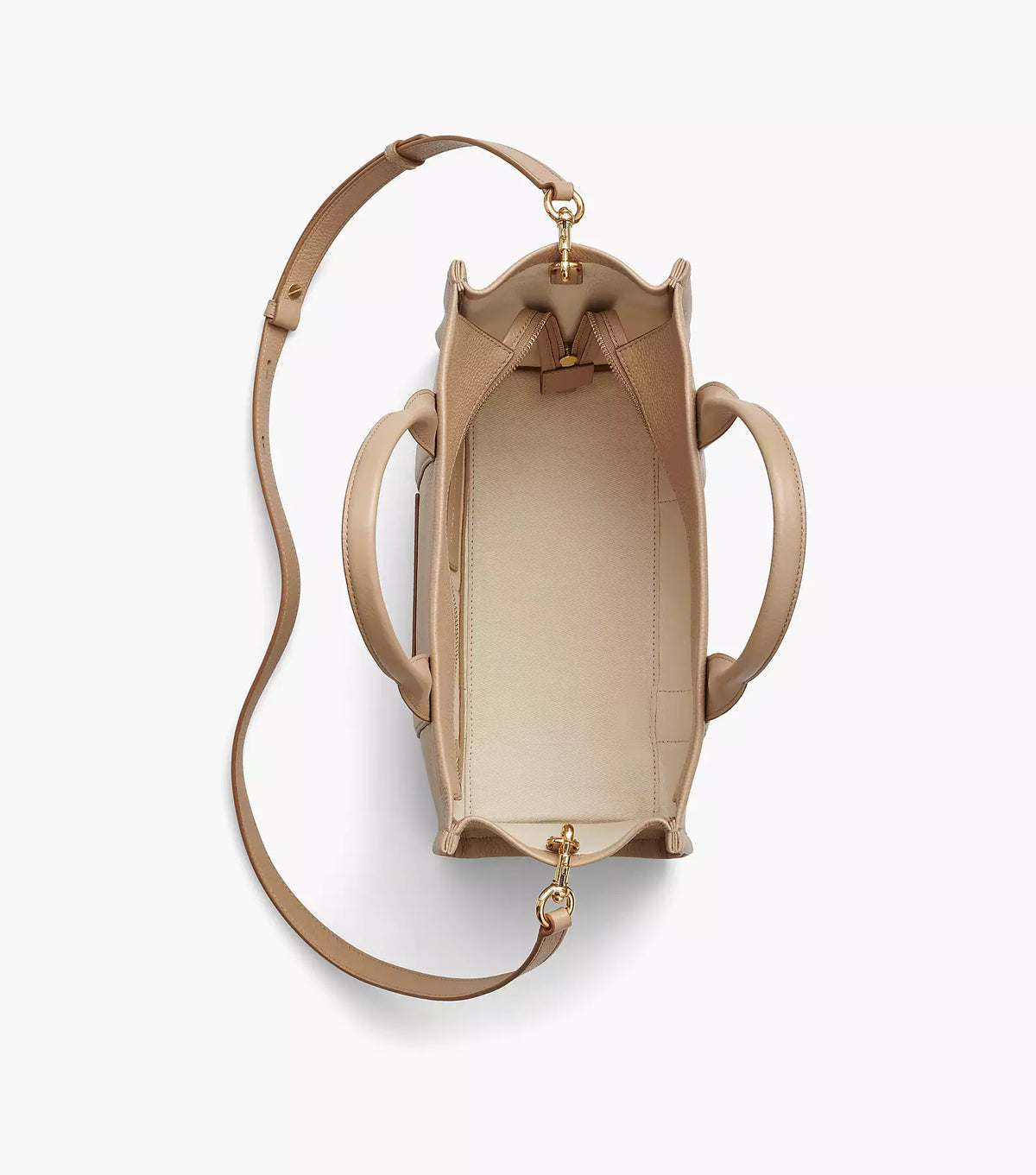 Marc Jacobs The Leather Medium Tote Bag - Camel