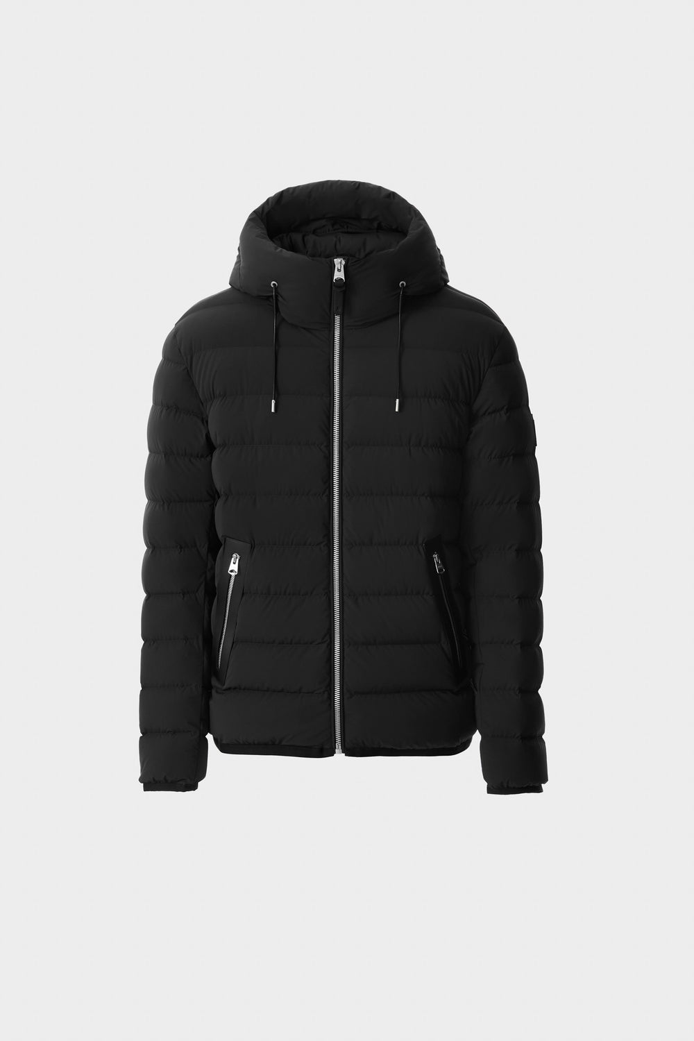 Mackage JACK-Z Agile-360 stretch light down jacket with hood-Black