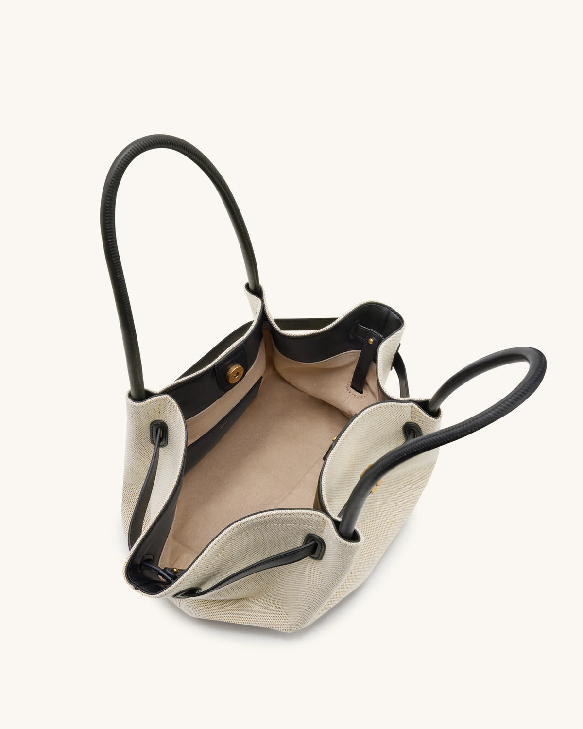 JW PEI Hana Medium Tote Bag - Black Canvas