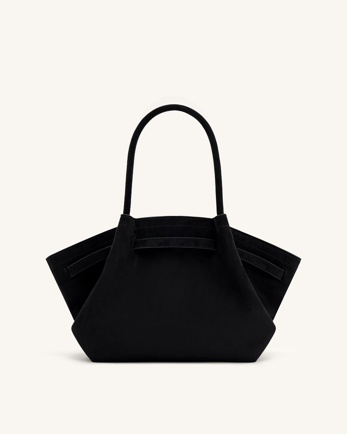 JW PEI Hana Medium Faux Suede Tote Bag - Black