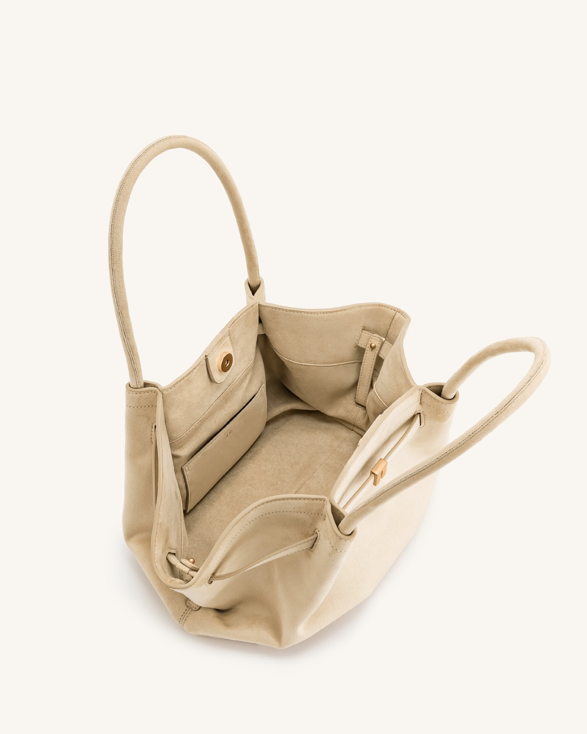 JW PEI Hana Medium Faux Suede Tote Bag - Off White – Kanadadan Kapına