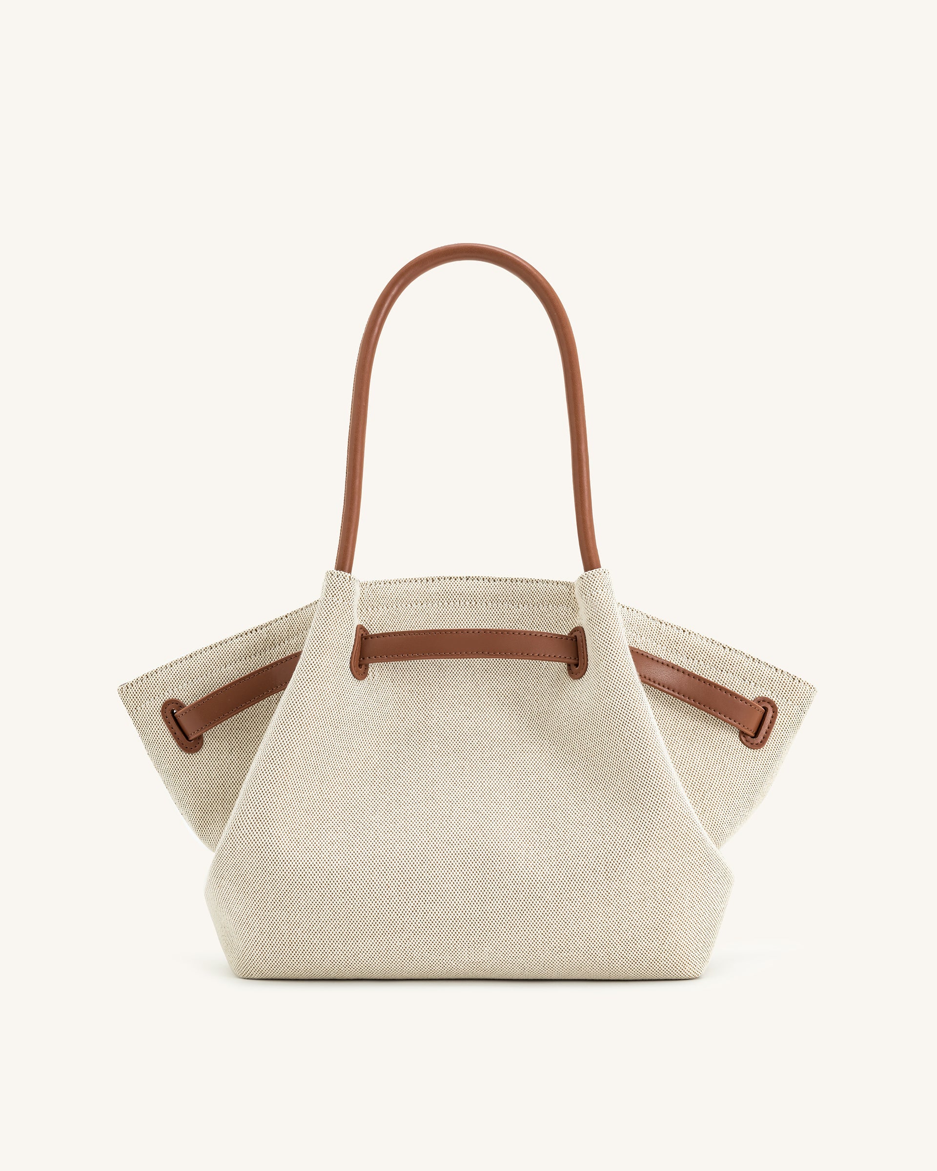 JW PEI Hana Medium Tote Bag - Brown Canvas – Kanadadan Kapına