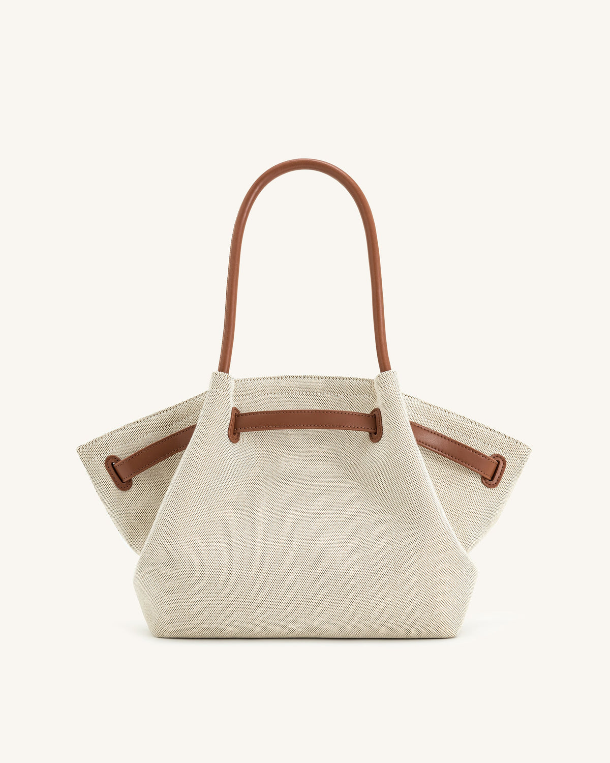 JW PEI Hana Medium Tote Bag - Brown Canvas