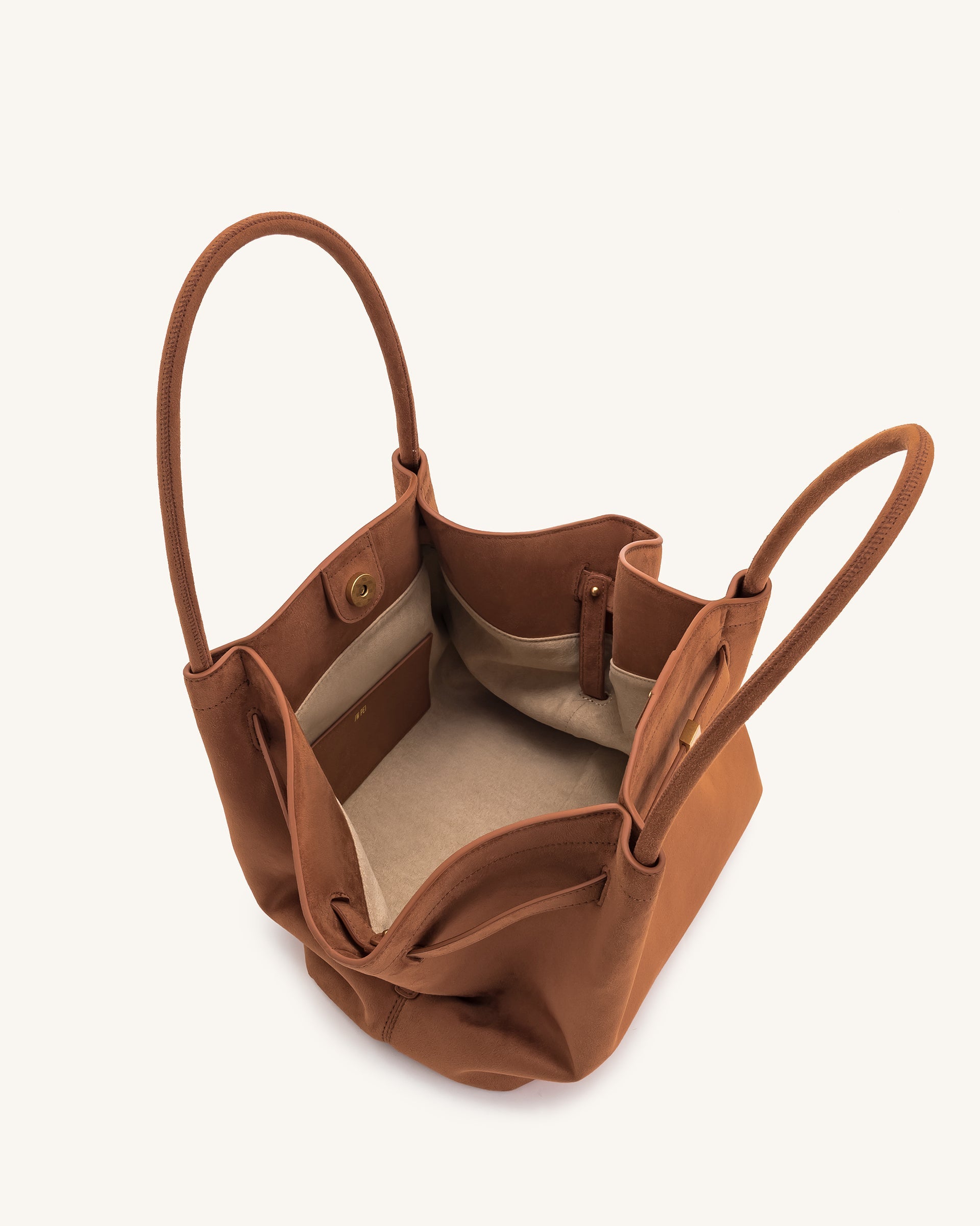 JW PEI Hana Medium Faux Suede Tote Bag - Brown – Kanadadan Kapına