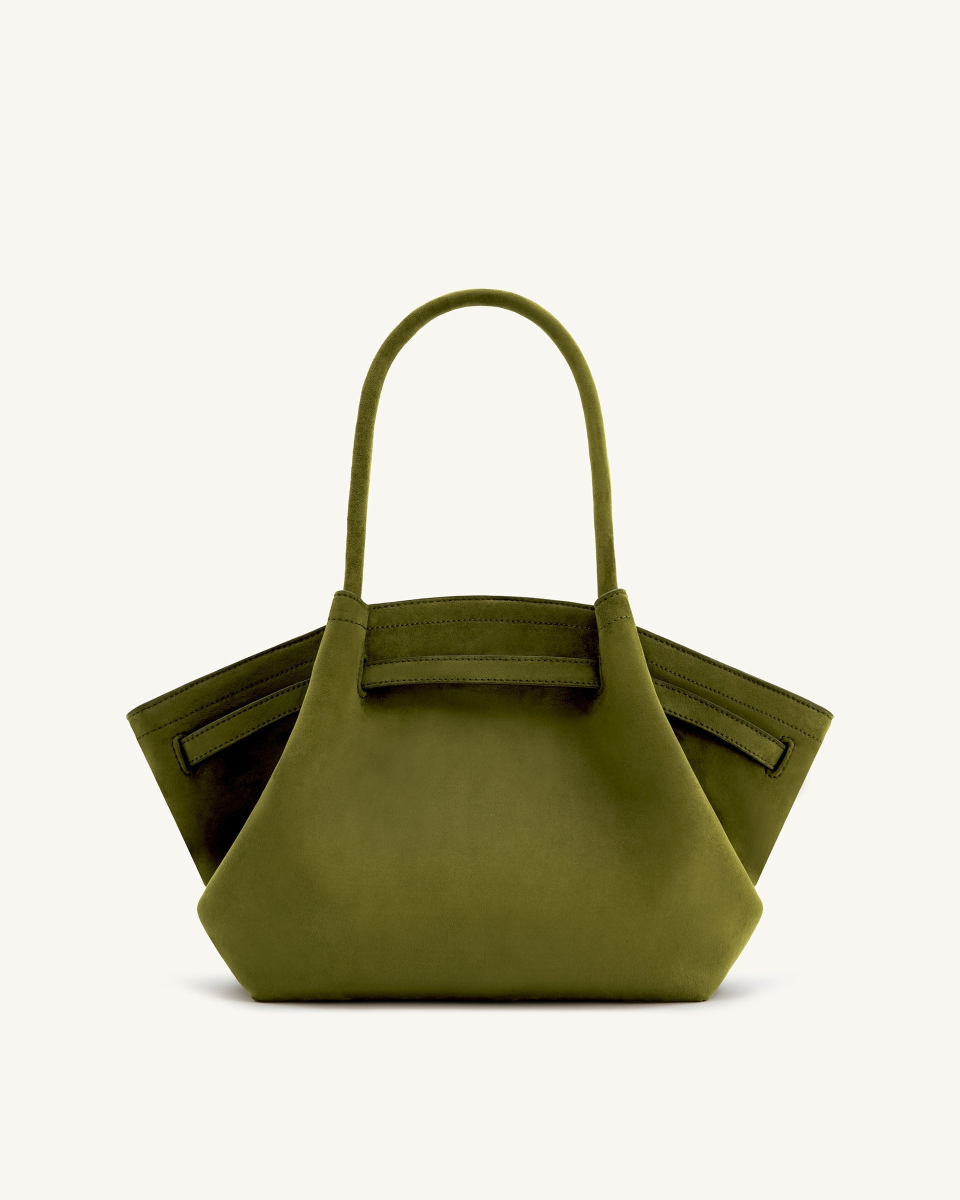 JW PEI Hana Medium Faux Suede Tote Bag - Dark Olive – Kanadadan Kapına