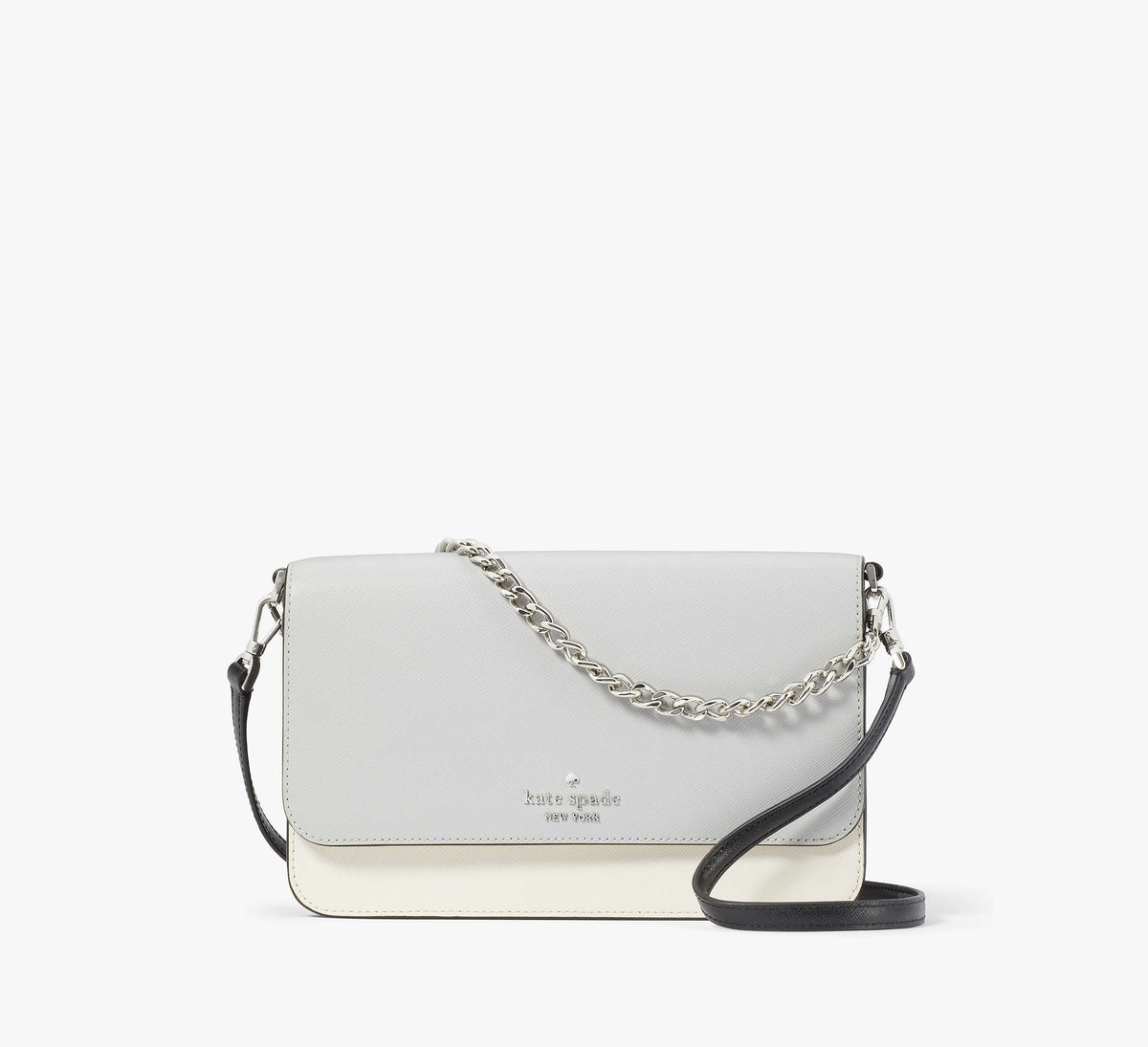 Kate Spade Madison Willow Convertible Crossbody - Platinum Grey Multi